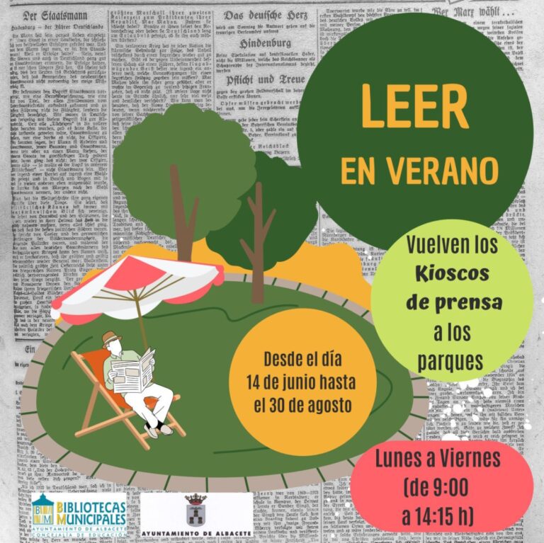 Vuelve “Leer en verano” con los kioscos de prensa en Albacete del 14 de junio al 30 de agosto