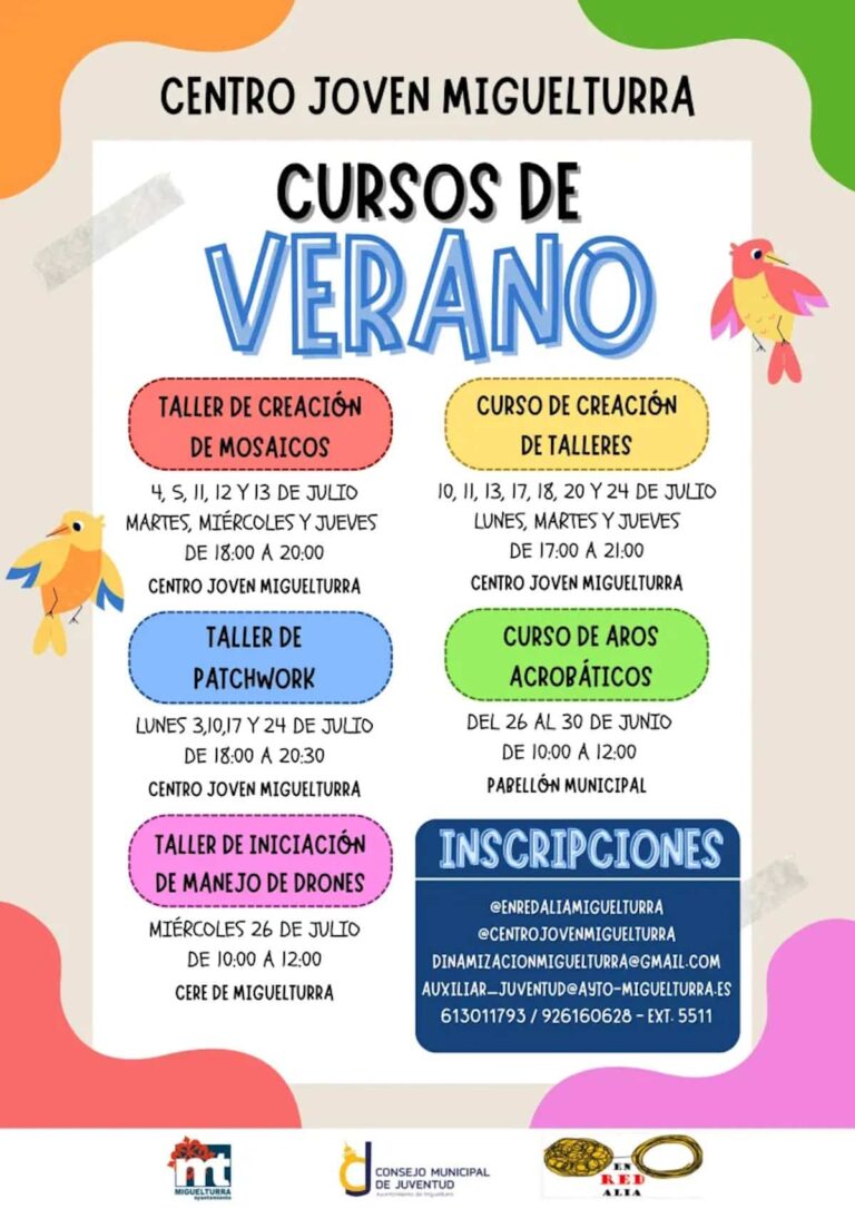 Presentada la programación para verano 2023 para los jóvenes de Miguelturra  con estupendas novedades