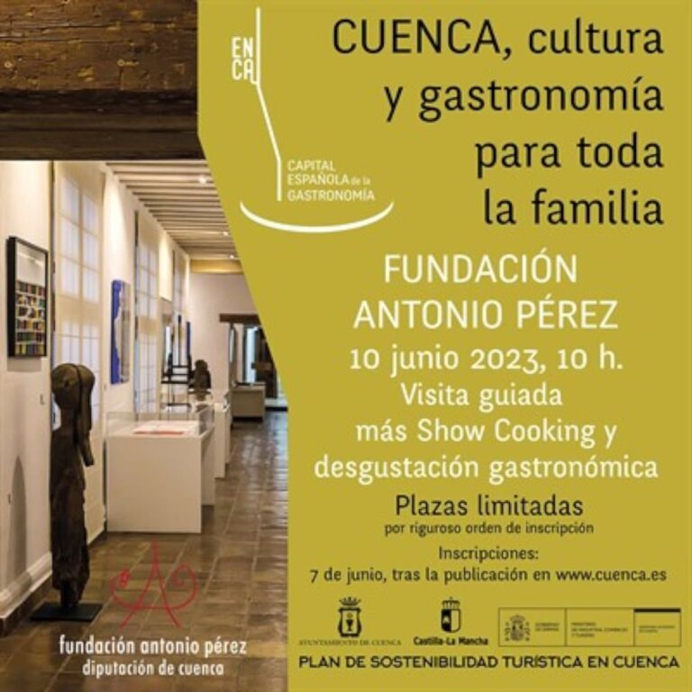 Visita guiada, Show cooking y desgustación gastronómica 10 y 11 de junio en la FAP y en el Museo de Cuenca – plazas limitadas –