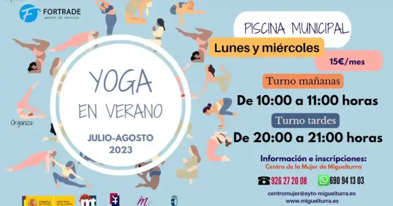 Abierto el plazo de inscripción para los talleres de yoga veraniegos 2023 en Miguelturra
