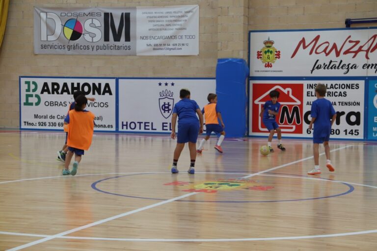 Más de 120 niños y niñas participan en el IX campus ‘Ángel Guaita’ que inició el 26 de junio y finalizará  el 7 de julio en Manzanares