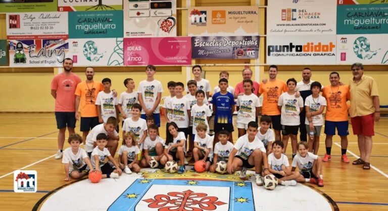 Concluyó el campus de verano de fútbol sala para niños de 6 a 14 años en el Pabellón Municipal Ernesto Arévalo de Miguelturra