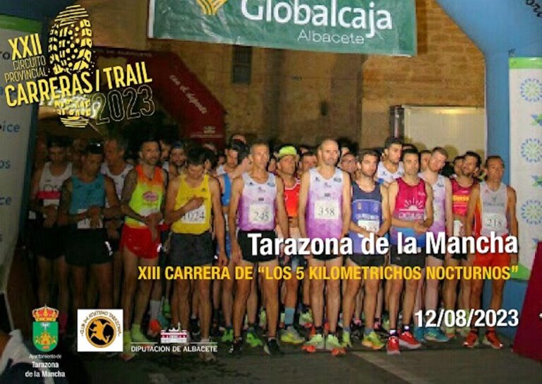 XIII Carrera de los 5 kilometrichos nocturnos en Tarazona de La Mancha (Albacete) el 12 de agosto