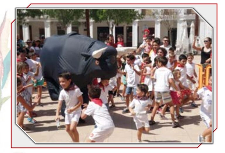 Encierro de San Fermín infantil, castillos acuáticos y fiesta de espuma este domingo 16 de julio en la Feria y Fiestas de Manzanares 2023