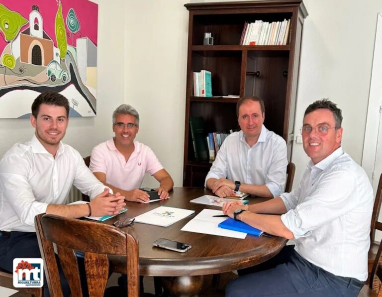 Representantes de la Asociación Regional de Polígonos Industriales de CLM (Zincaman) en encuentro con el alcalde de Miguelturra