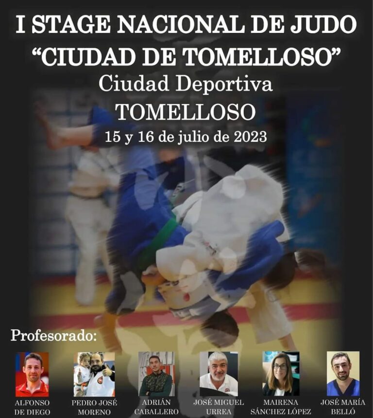 El I Stage Nacional de Judo “Ciudad de Tomelloso” se celebrará en la Ciudad Deportiva de la localidad este 15 y 16 de julio