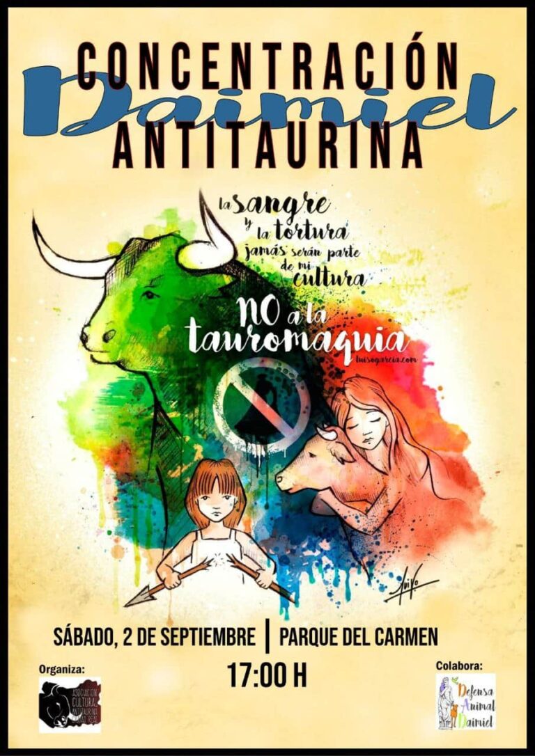 La asociación cultural antitaurina de Ciudad Real organiza concentraciones en Alcázar de San Juan y Daimiel