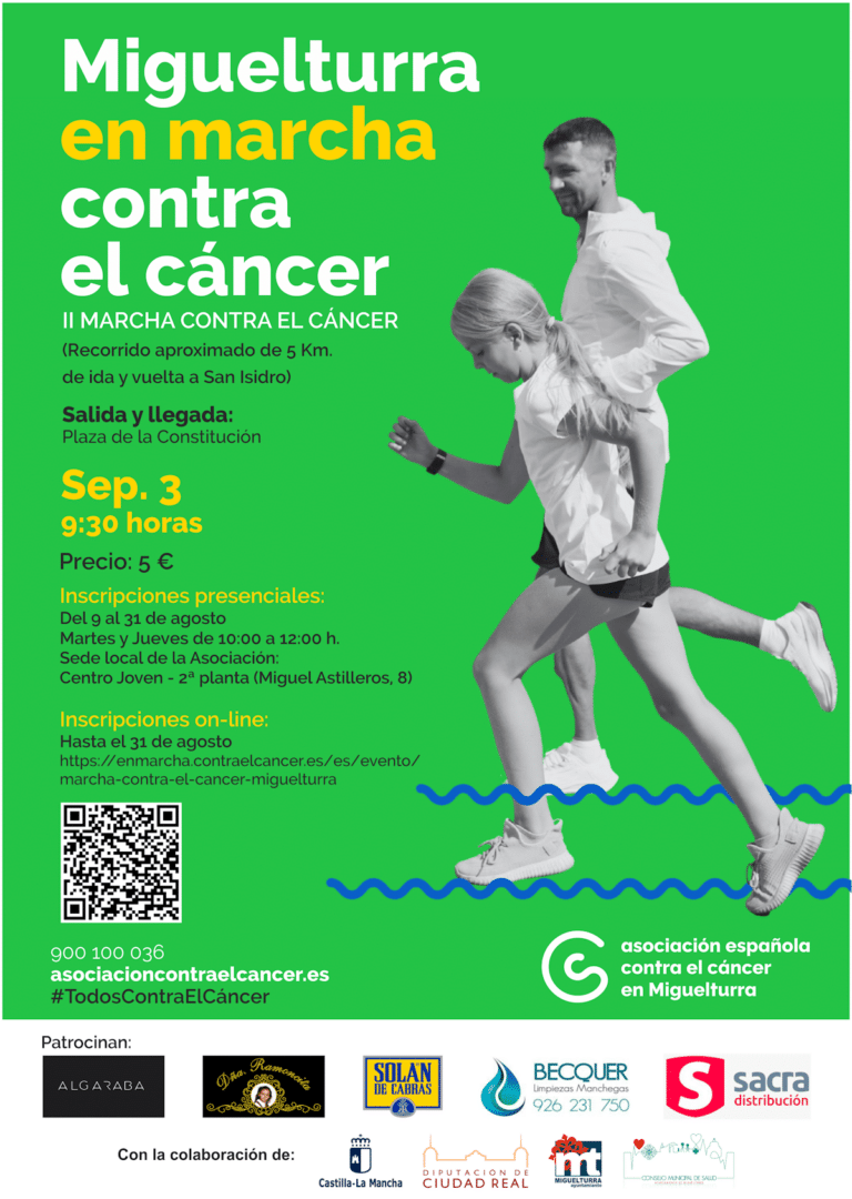 II Marcha Solidaria contra el Cáncer el próximo 3 de septiembre en Miguelturra