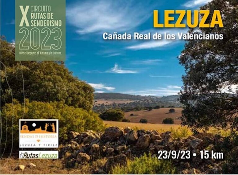 Ruta Lezuza – Cañada Real de los Valencianos X Circuito de Rutas de Senderismo 2023 Albacete el 23 de septiembre
