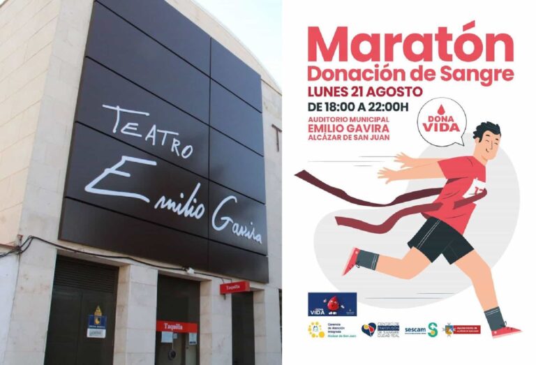 Maratón de sangre en el Teatro Emilio Gavira el próximo 21 de agosto