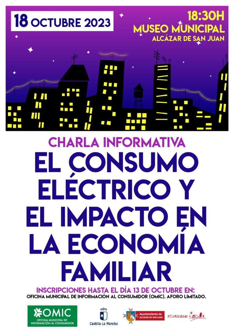 Abierta hasta la inscripción de la charla informativa: El Consumo eléctrico y el impacto en la economía familiar, organizada por la OMIC.