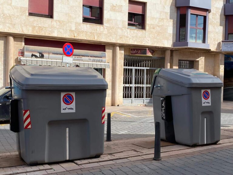 Lavado de contenedores en Alcázar de San Juan y La Alameda de Cervera del 18 al 20 de octubre