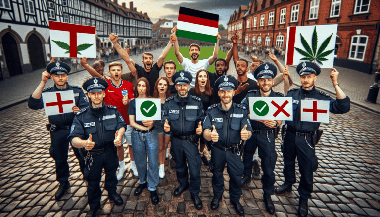Advertencia de la policía alemana a los hinchas ingleses: ¡Cannabis permitido, alcohol prohibido!