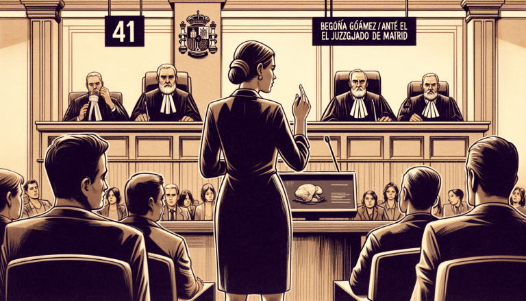 Begoña Gómez comparece ante el juez Peinado en el Juzgado de Madrid