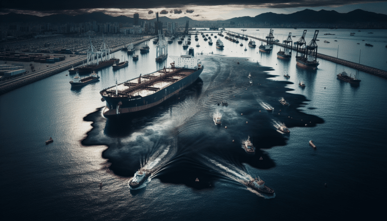 Buque Mercante Detenido por Derrame de Fueloil que Afecta al Medio Ambiente