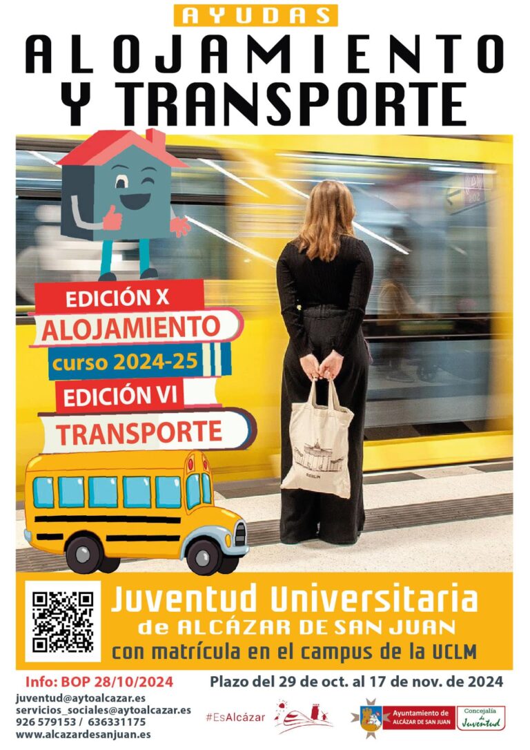 Convocatoria de Ayudas para Alojamiento y Transporte para Estudiantes Universitarios 2024/2025
