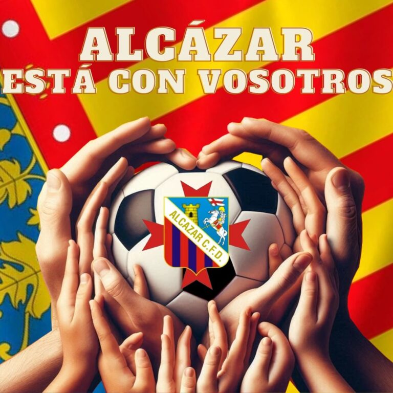 El Alcázar CFD Organiza Recolección Solidaria de Suministros para Damnificados de la DANA a Cambio de Entradas al Partido del Domingo