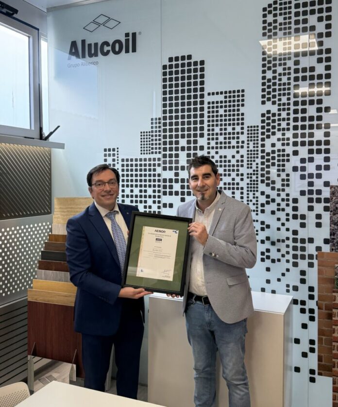 Alucoil se convierte en referente en sostenibilidad en el sector del aluminio al obtener el certificado "Residuo Cero" con una valoración del 98.83%