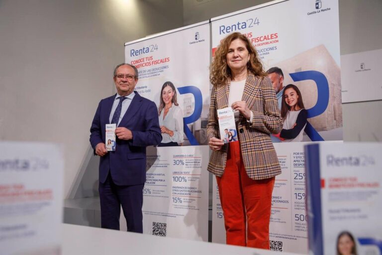 Más de 200.000 contribuyentes en Castilla-La Mancha se beneficiarán de deducciones fiscales autonómicas en la campaña de 2024