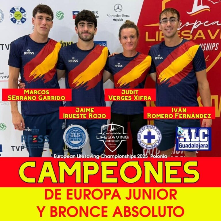 Cuatro Talentos Españoles Brillan en el Campeonato Europeo de Salvamento ELC 2025 en Polonia