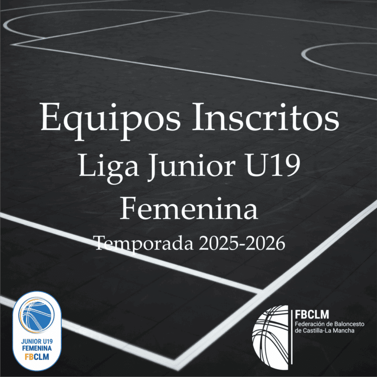 Estado de Inscripción de Equipos para la Temporada 2025-2026 en la Liga Junior U19 Femenina #CompeticionesFBCLM