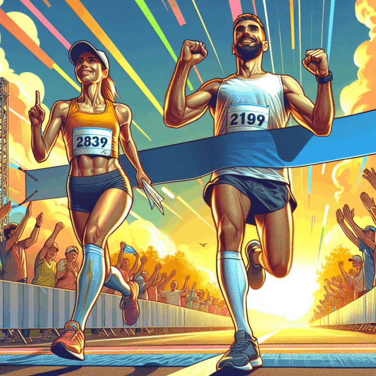 Éxito Total: Pablo Sosa y Rosario García-Cervigón se Coronaron en la Media Maratón de Puertollano