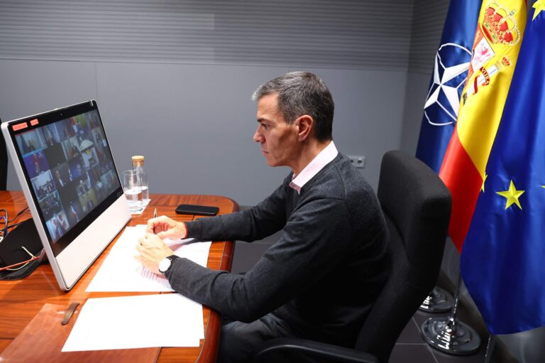 El Presidente del Gobierno Participa en la Reunión de la Coalición de Voluntarios por Ucrania en La Moncloa