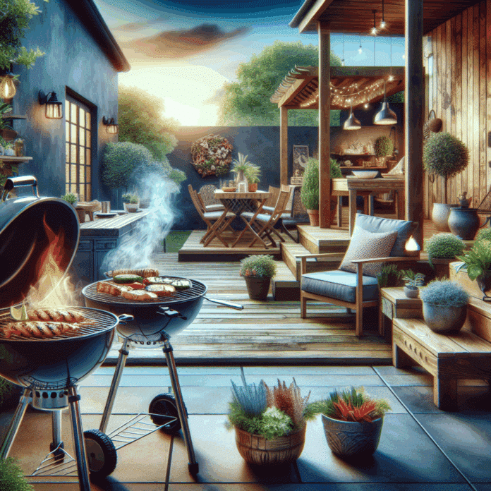 Fusiona Estilo y Práctica en Tu Área de Asado