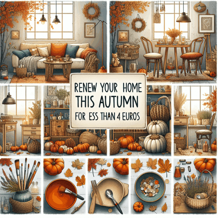 Renueva tu Hogar Este Otoño por Menos de 4 Euros
