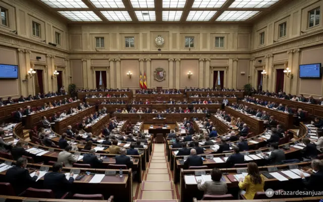 Hemiciclo del Congreso de los Diputados durante un pleno sobre sanidad publica