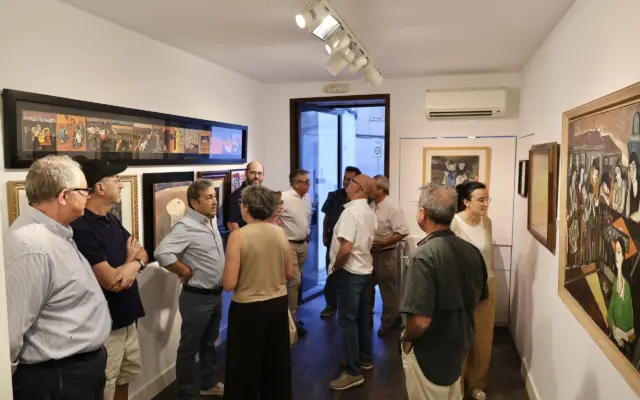 Inauguración de la exposición José Ortega – Pepe Díaz en la Galería Marmuán de Alcázar de San Juan