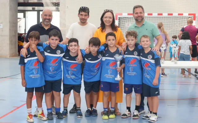 Partido del Trofeo de Ferias Escolar de Fútbol Sala en Alcázar de San Juan