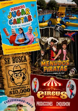 Cartel del Día del Mayor y los espectáculos infantiles de la Feria 2026 de Alcázar de San Juan