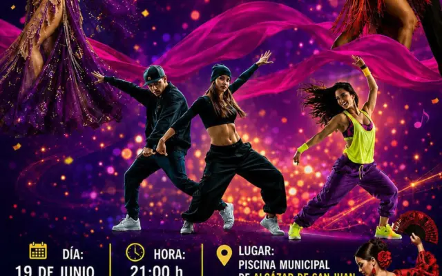 Cartel del festival de fin de curso del Estudio de Baile Ana Rocío en Alcázar de San Juan