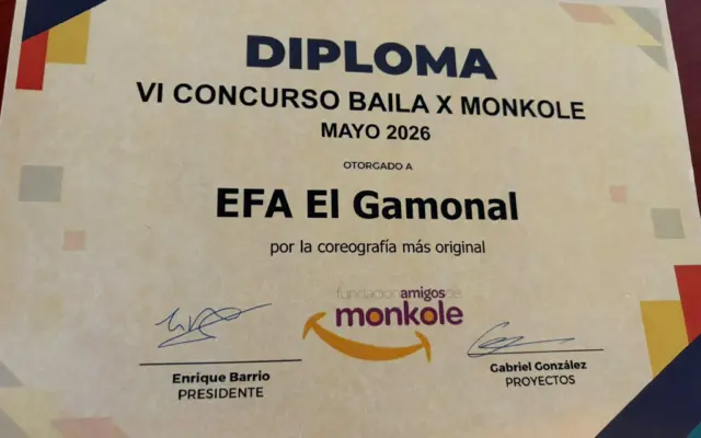 Alumnado de Cuidados Auxiliares de Enfermeria de EFA El Gamonal, premiado en el VI Concurso Baila x Monkole 2026