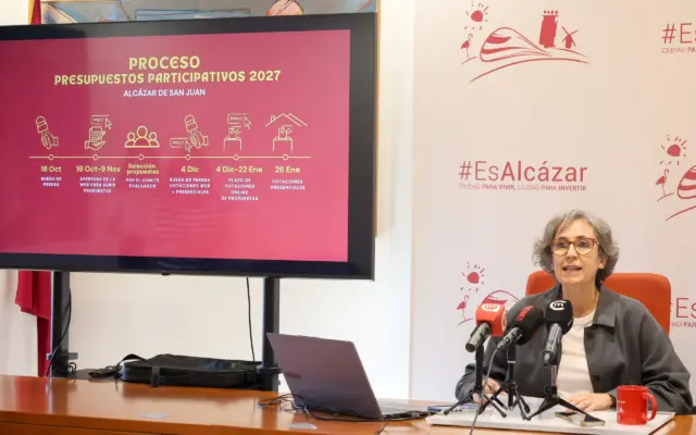 La concejala Cristina Perea presenta los Presupuestos Participativos 2027 de Alcázar de San Juan