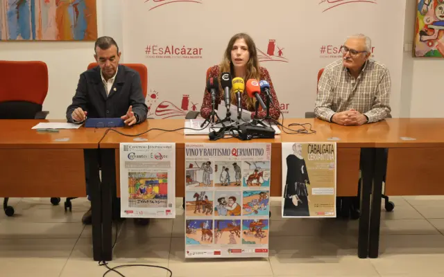 Presentación de las XIII Jornadas de Vino y Bautismo Cervantino en Alcázar de San Juan