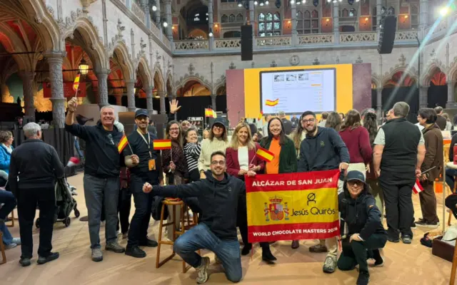 El pastelero Jesús Quirós durante su participación en el World Chocolate Masters 2026 en Amberes