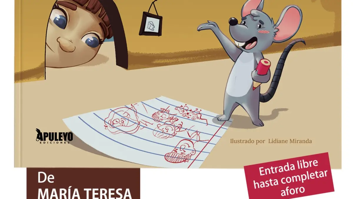 Cartel de la presentación del libro infantil Fito y su familia inesperada