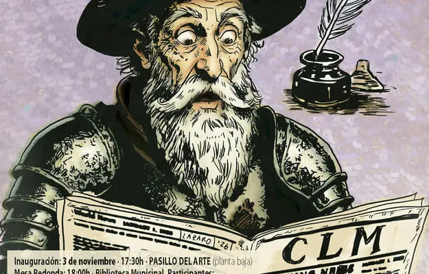 Cartel de la exposición 50 años de prensa en democracia en Castilla-La Mancha